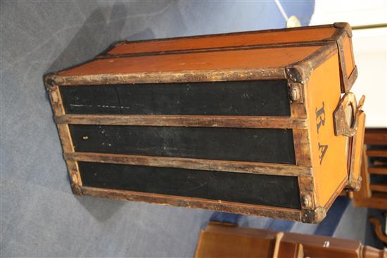 An early 20th century Louis Vuitton cabin trunk, W.3ft 4in.